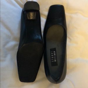 Stuart Weitzman Black Chunky Heels